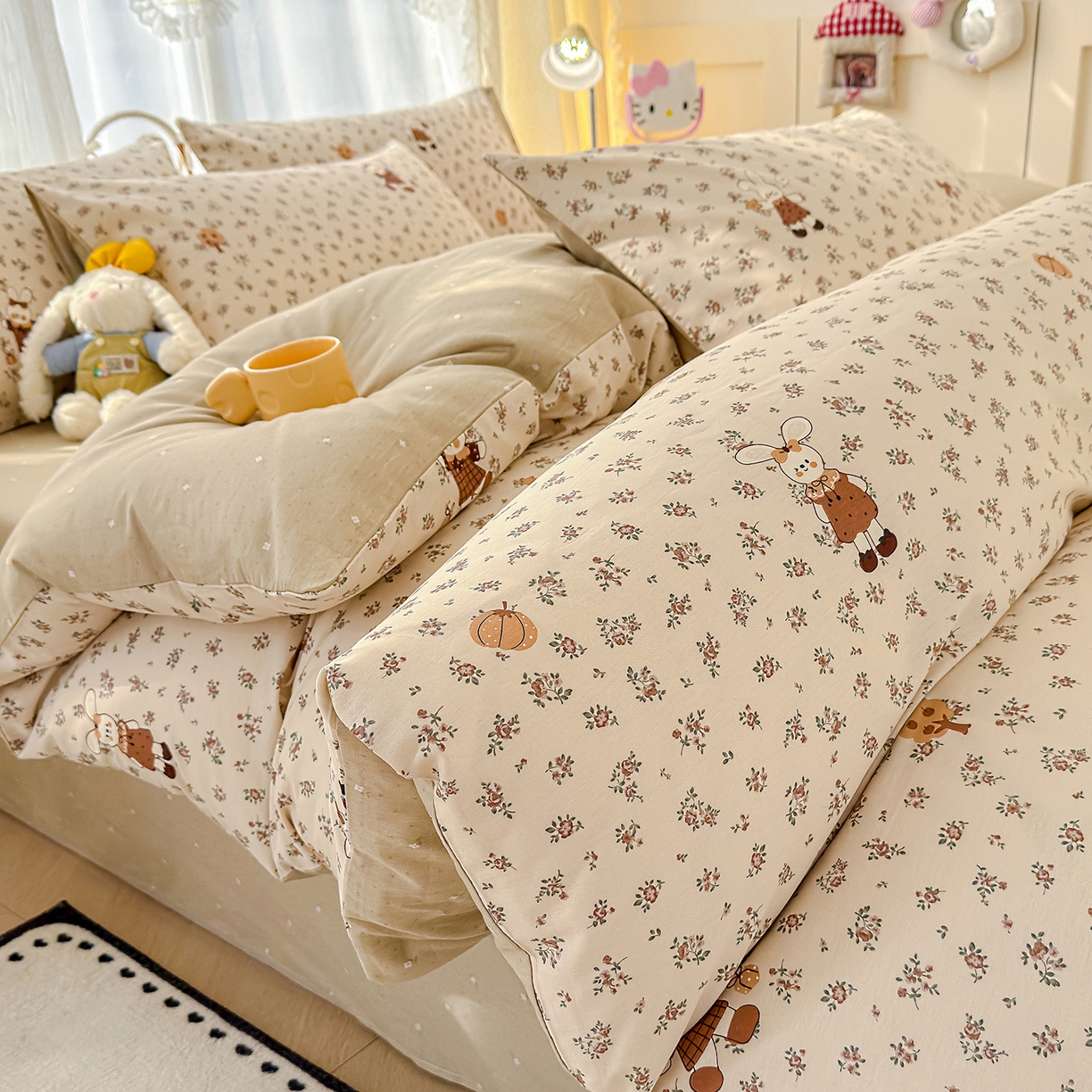 91家纺网 家纺一手货源 找家纺 （总）元禾 2026新款12868新疆全棉印花四件套（提供质检报告