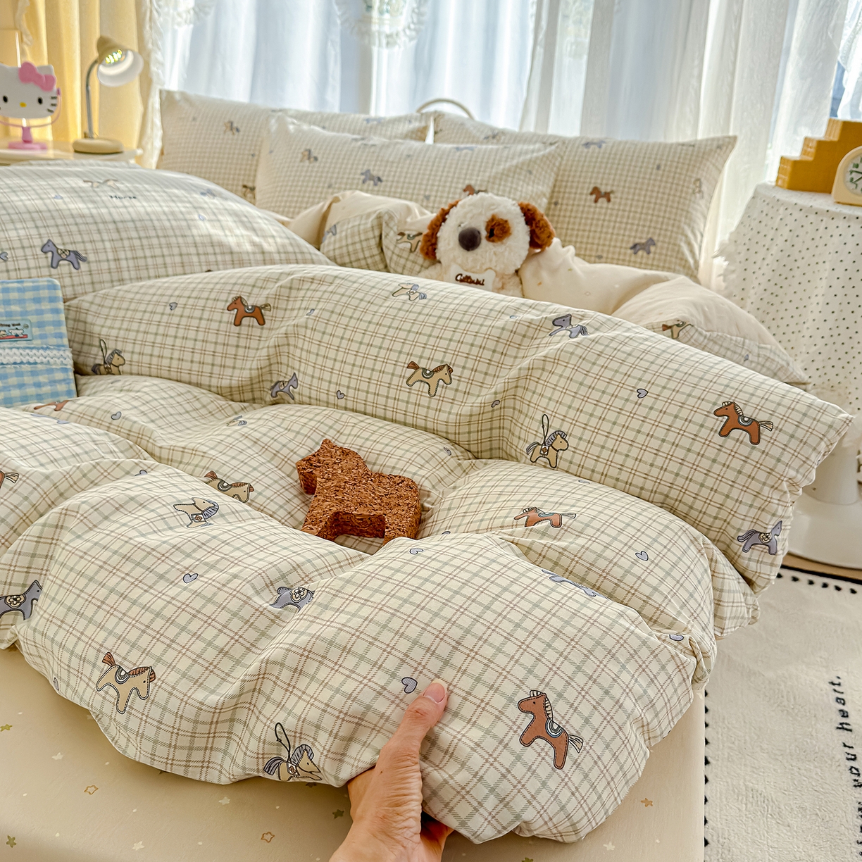 91家纺网 家纺一手货源 找家纺 元禾 2026新款12868新疆全棉印花四件套（提供质检报告 马上暴富