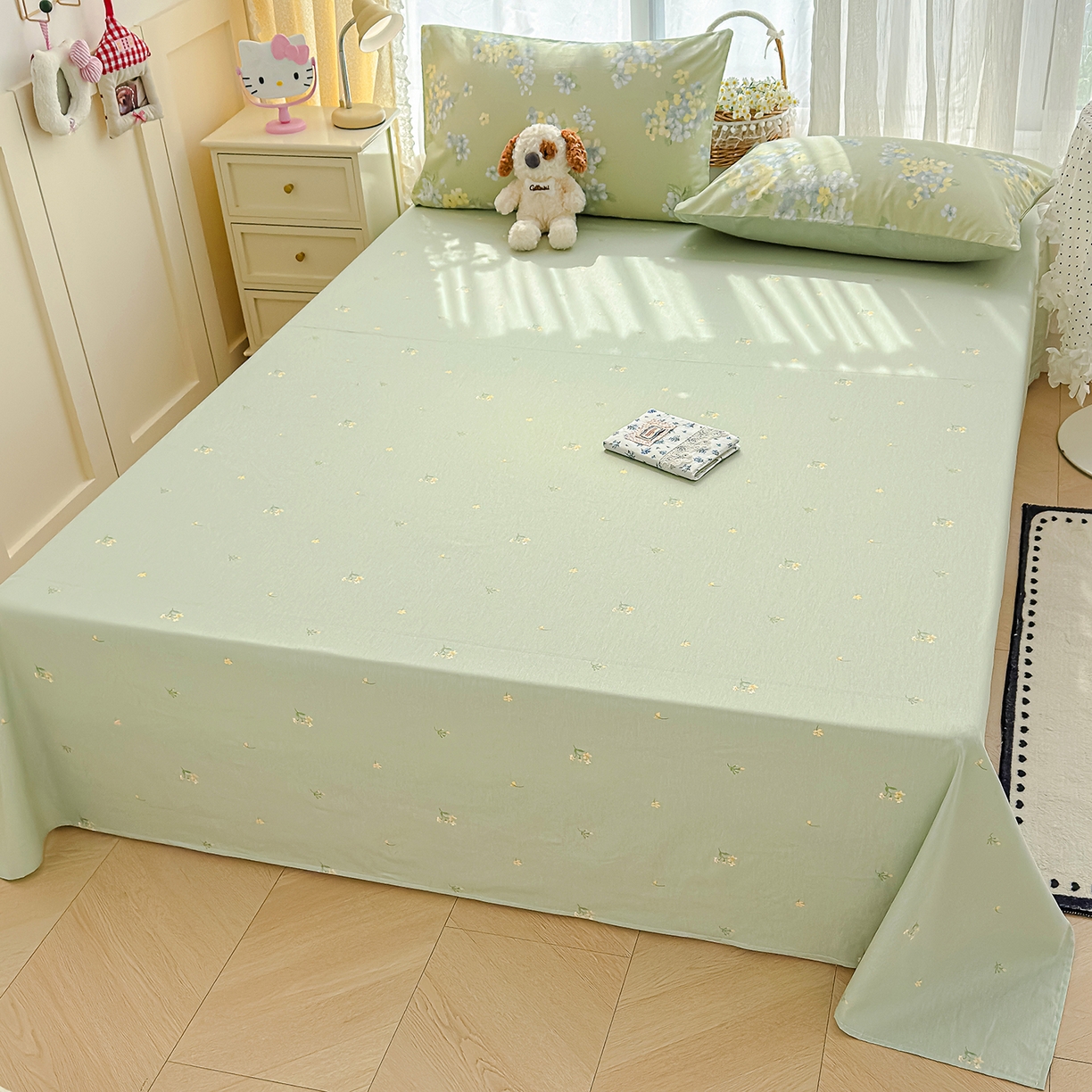 91家纺网 家纺一手货源 找家纺 元禾 2026新款12868新疆全棉单品被套系列（提供质检报告） 初夏花蕊