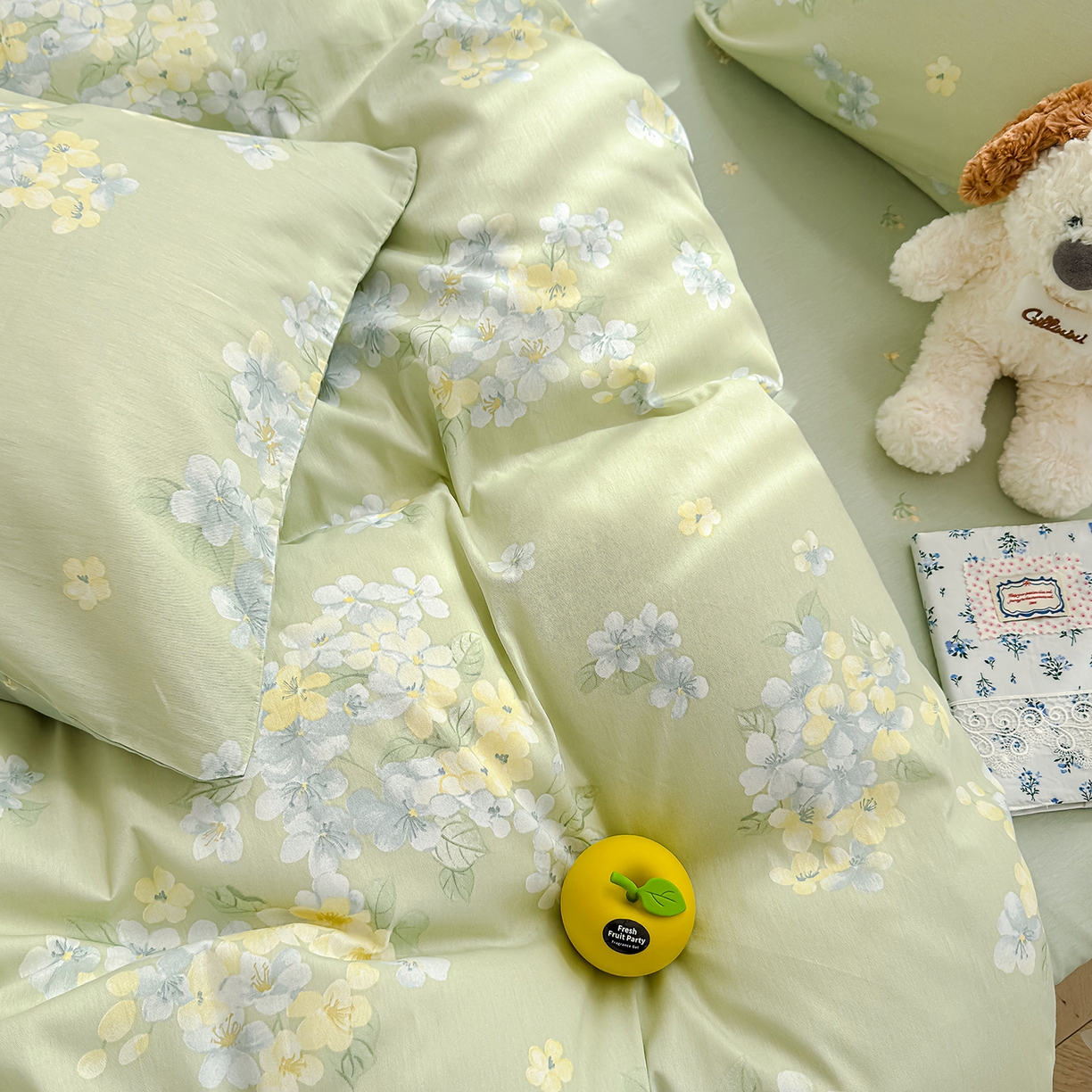 91家纺网 家纺一手货源 找家纺 元禾 2026新款12868新疆全棉单品被套系列（提供质检报告） 初夏花蕊