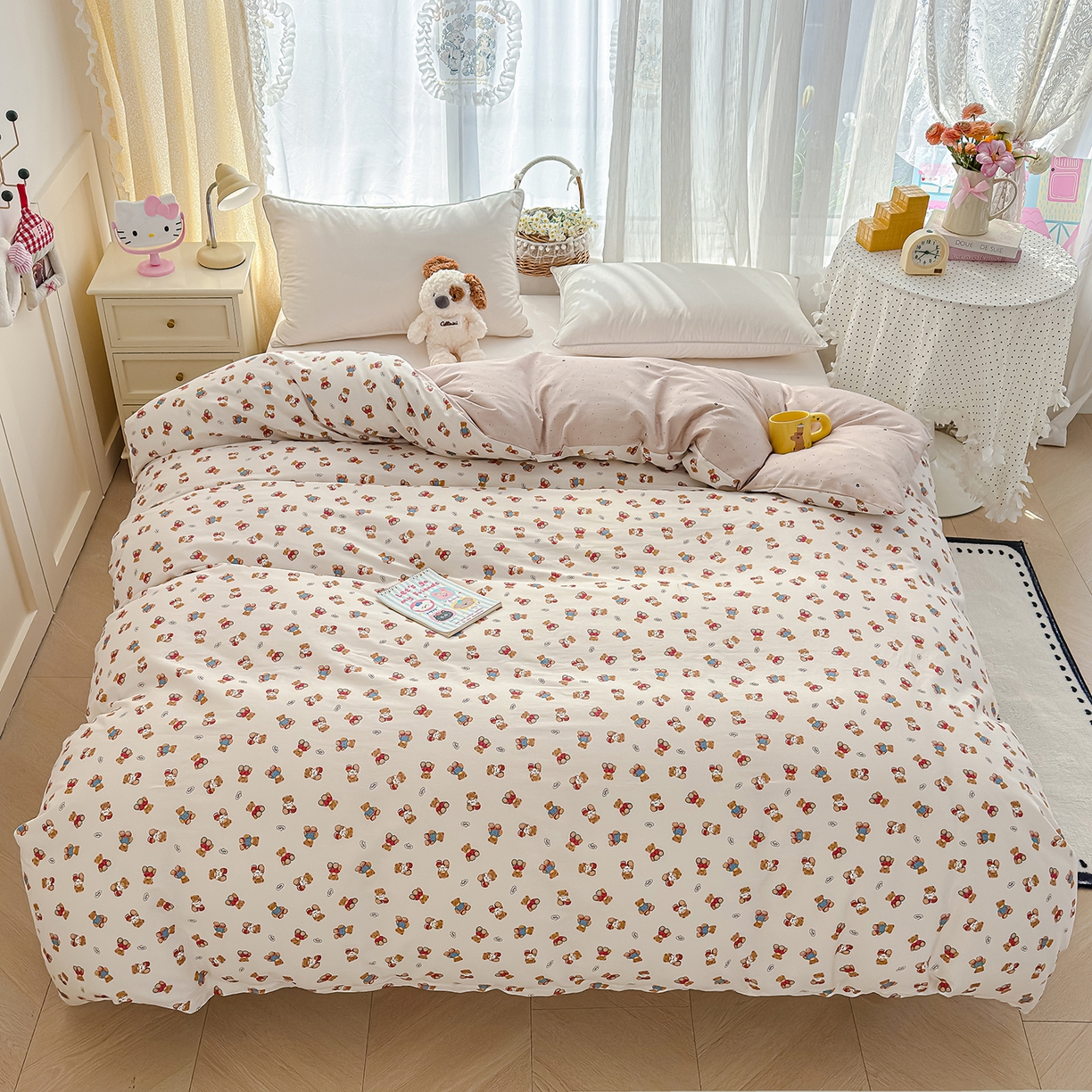 元禾 2026新款12868新疆全棉单品被套系列（提供质检报告） 烘焙熊熊