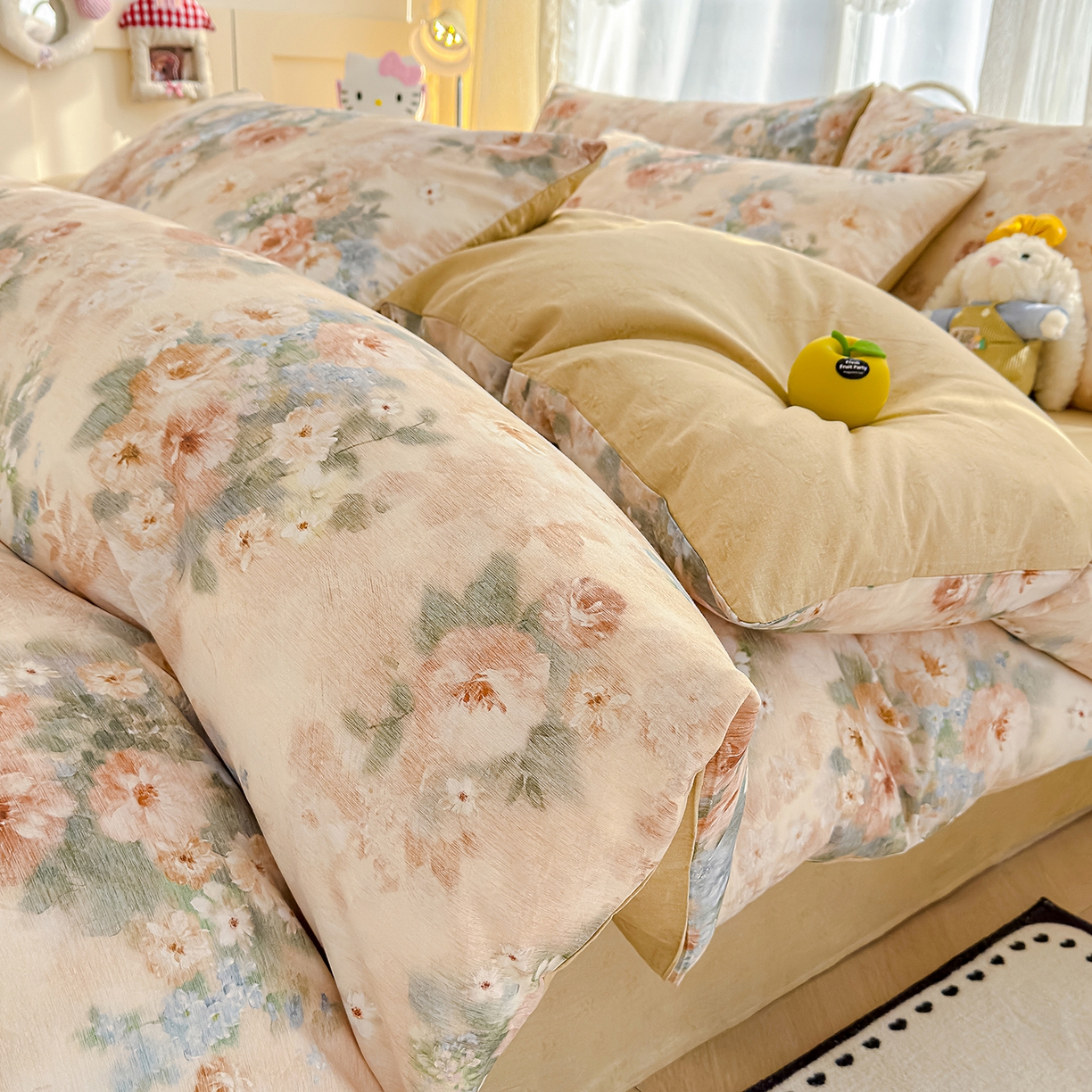 91家纺网 家纺一手货源 找家纺 元禾 2026新款12868新疆全棉单品被套系列（提供质检报告） 锦绣园