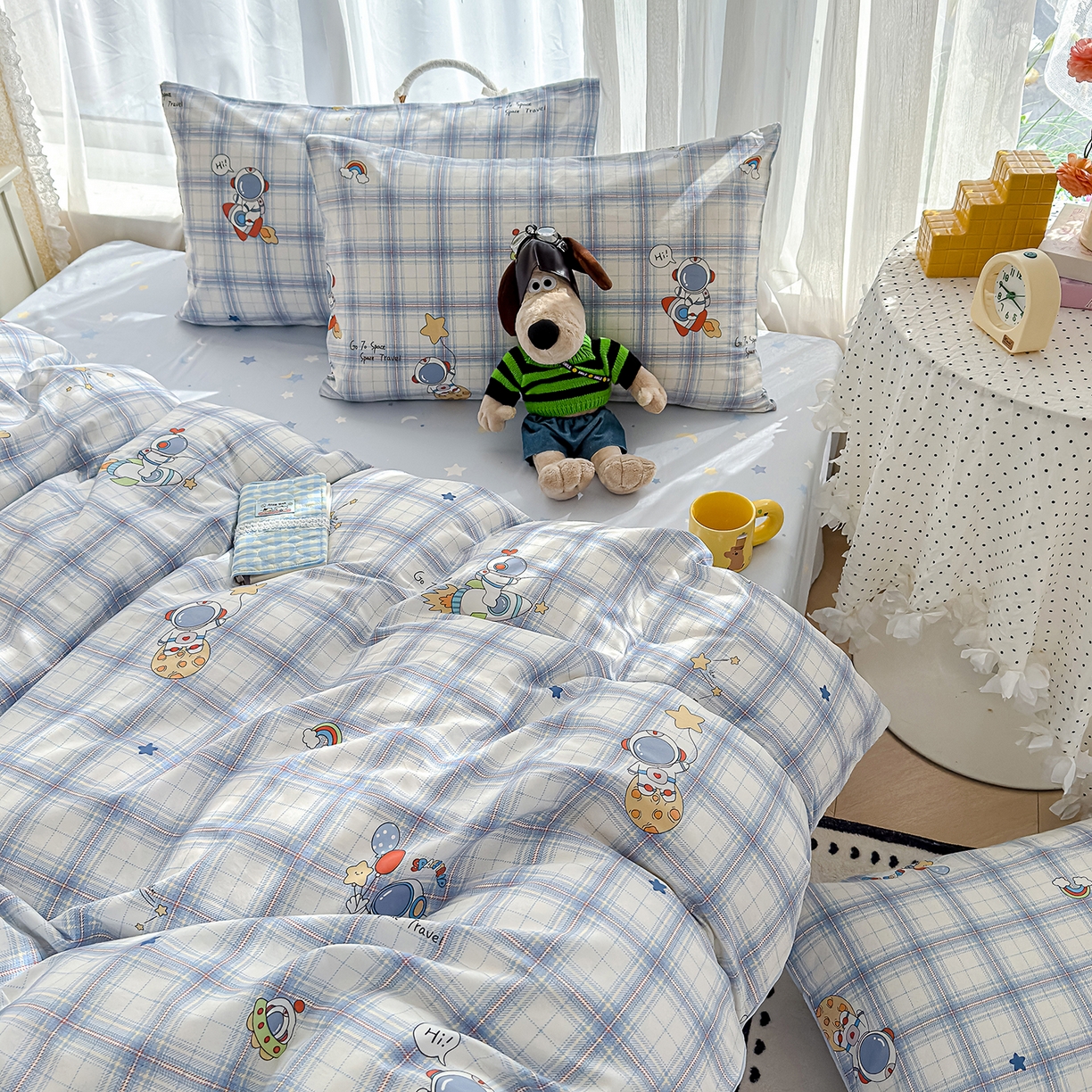 91家纺网 家纺一手货源 找家纺 元禾 2026新款12868新疆全棉单品被套系列（提供质检报告） 快乐星球