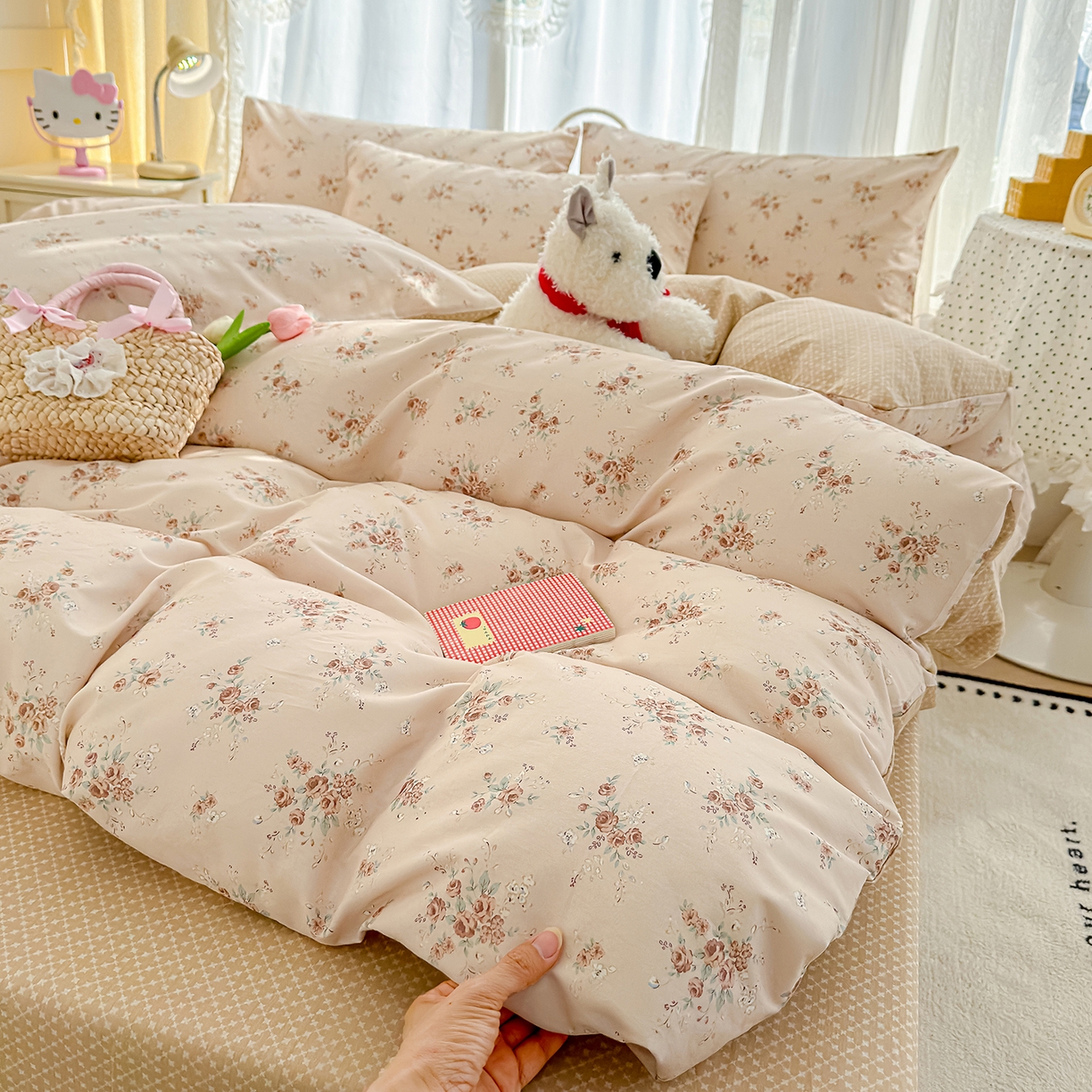 91家纺网 家纺一手货源 找家纺 元禾 2026新款12868新疆全棉印花四件套（提供质检报告 晚风