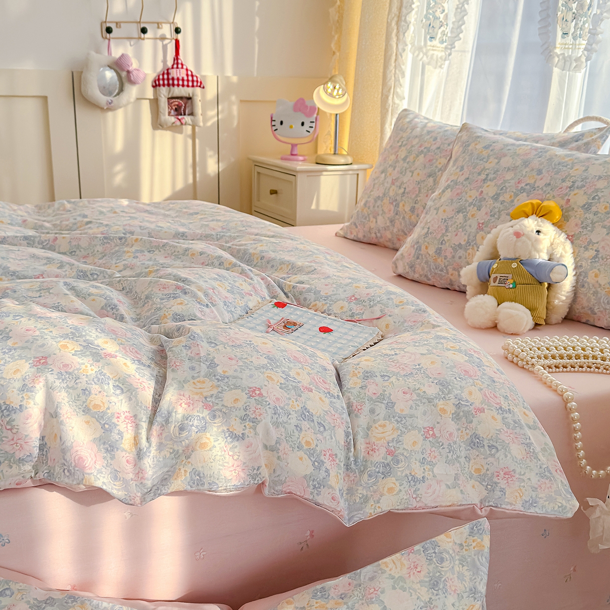 91家纺网 家纺一手货源 找家纺 元禾 2026新款12868新疆全棉单品被套系列（提供质检报告） 岚花绪-灰