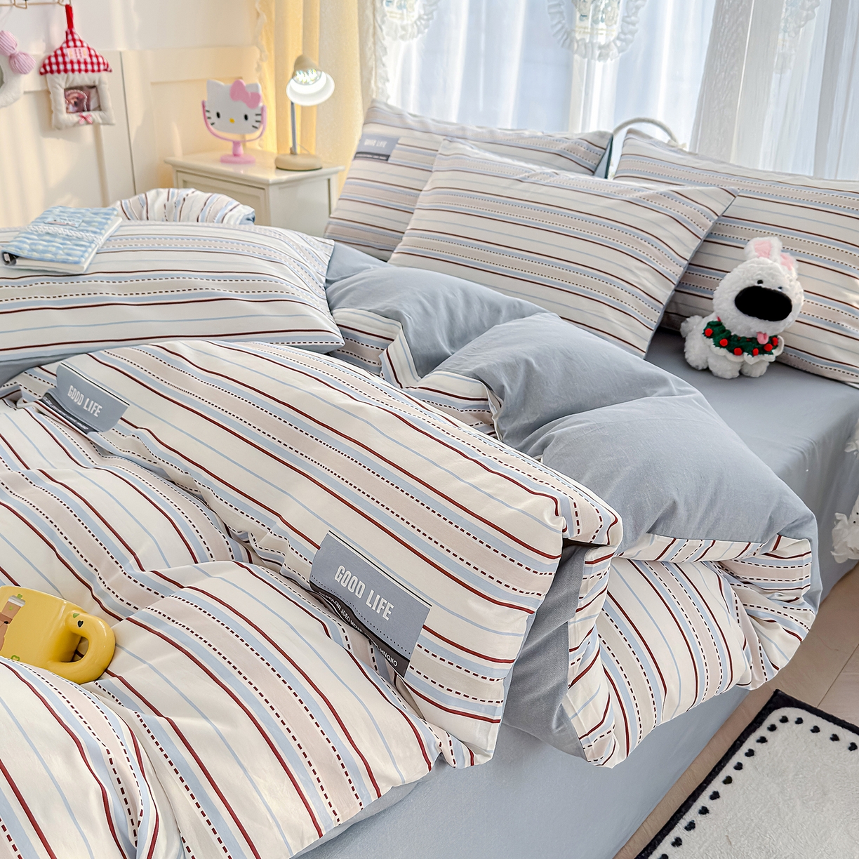 91家纺网 家纺一手货源 找家纺 元禾 2026新款12868新疆全棉印花四件套（提供质检报告 维奥