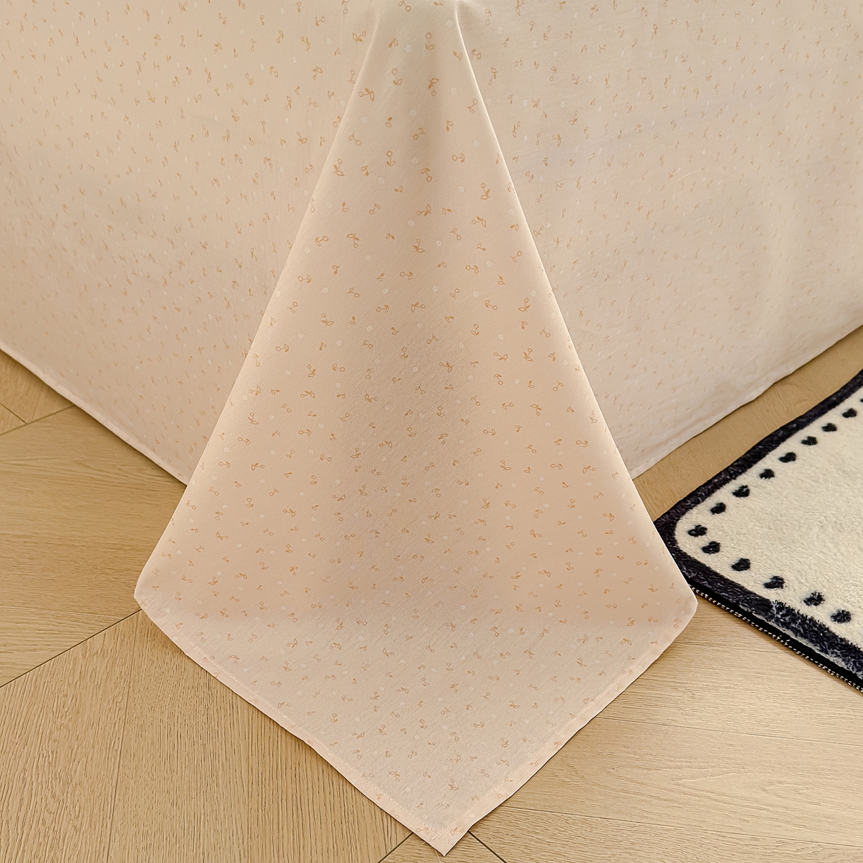 91家纺网 家纺一手货源 找家纺 元禾 2026新款12868新疆全棉单品被套系列（提供质检报告） 奶油花篱