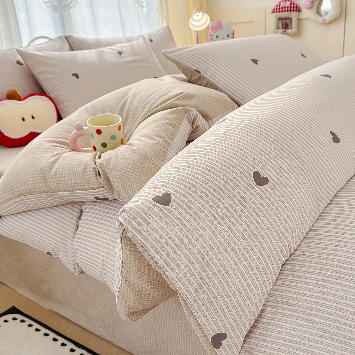 元禾 2026新款12868新疆全棉印花四件套（提供质检报告 心动回忆