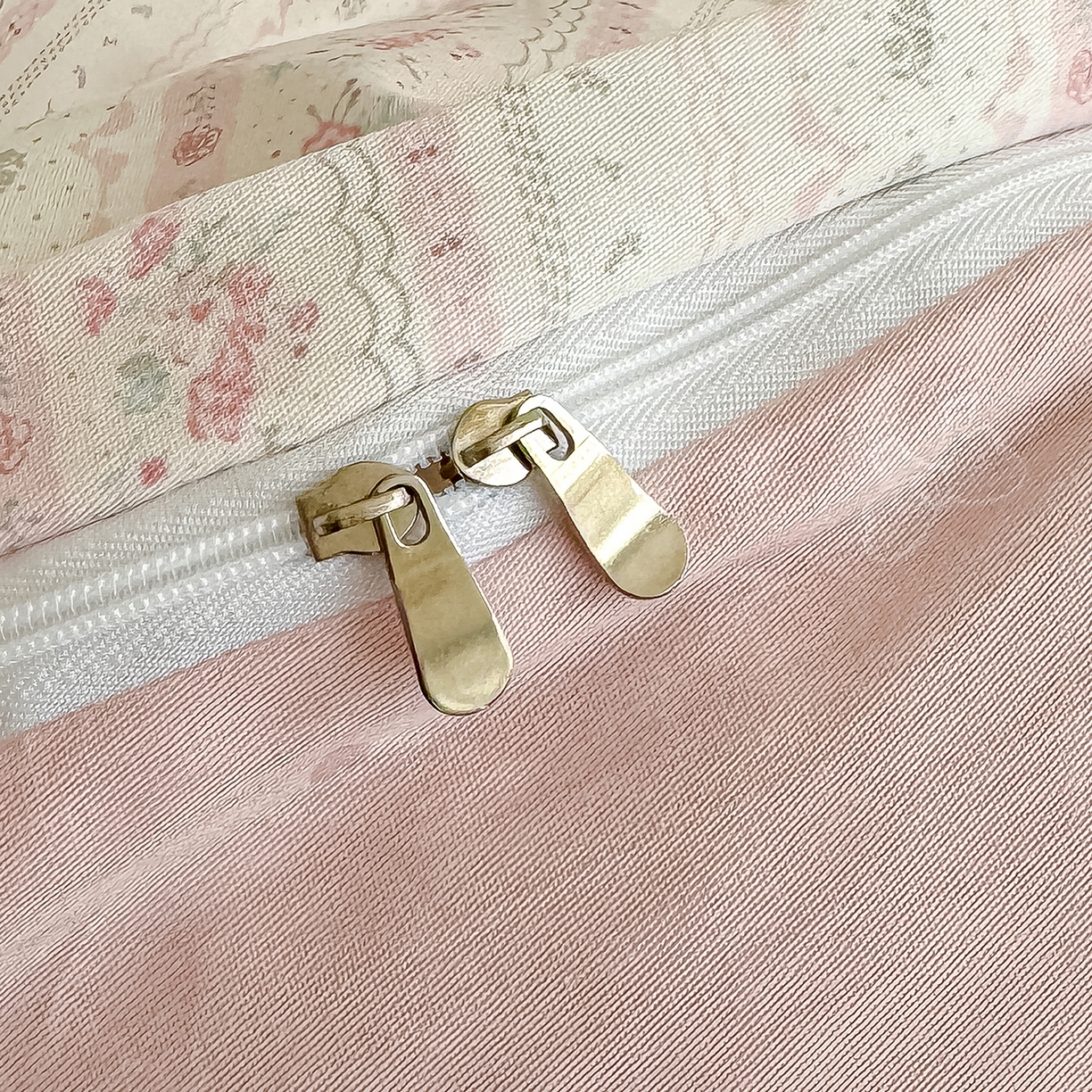 91家纺网 家纺一手货源 找家纺 元禾 2026新款12868新疆全棉单品被套系列（提供质检报告） 浅纹蓝-粉