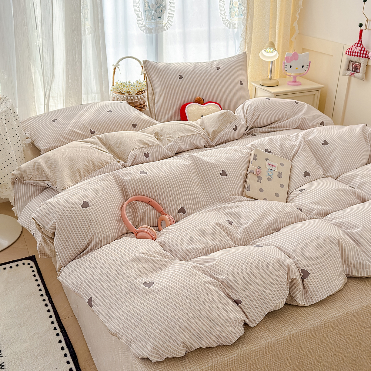 91家纺网 家纺一手货源 找家纺 元禾 2026新款12868新疆全棉单品被套系列（提供质检报告） 心动回忆