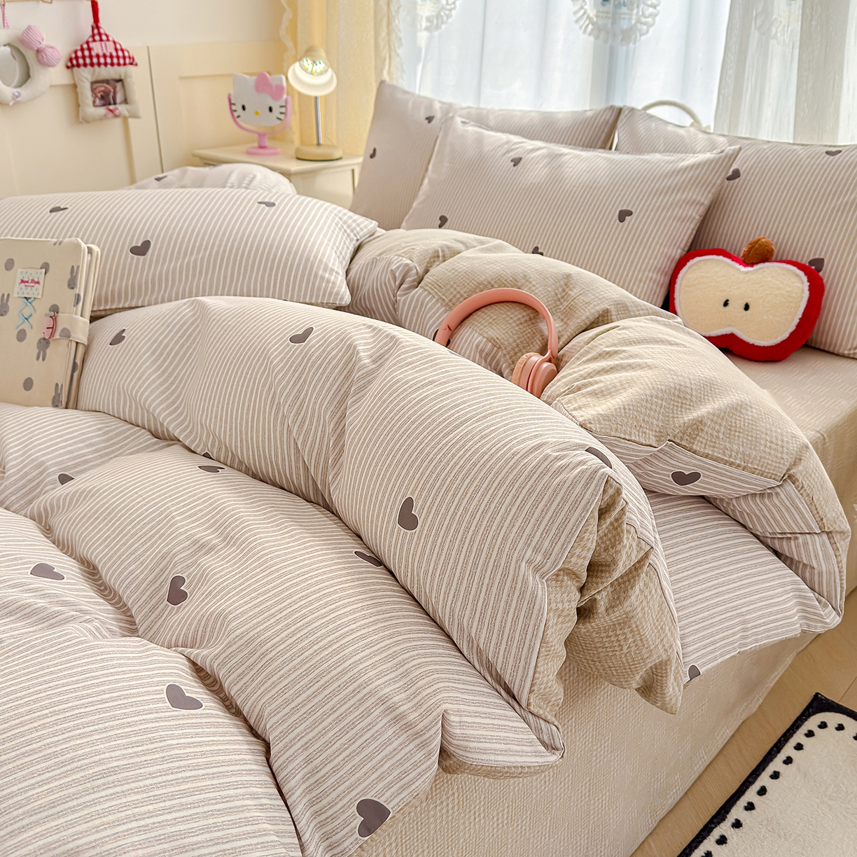 91家纺网 家纺一手货源 找家纺 元禾 2026新款12868新疆全棉单品被套系列（提供质检报告） 心动回忆