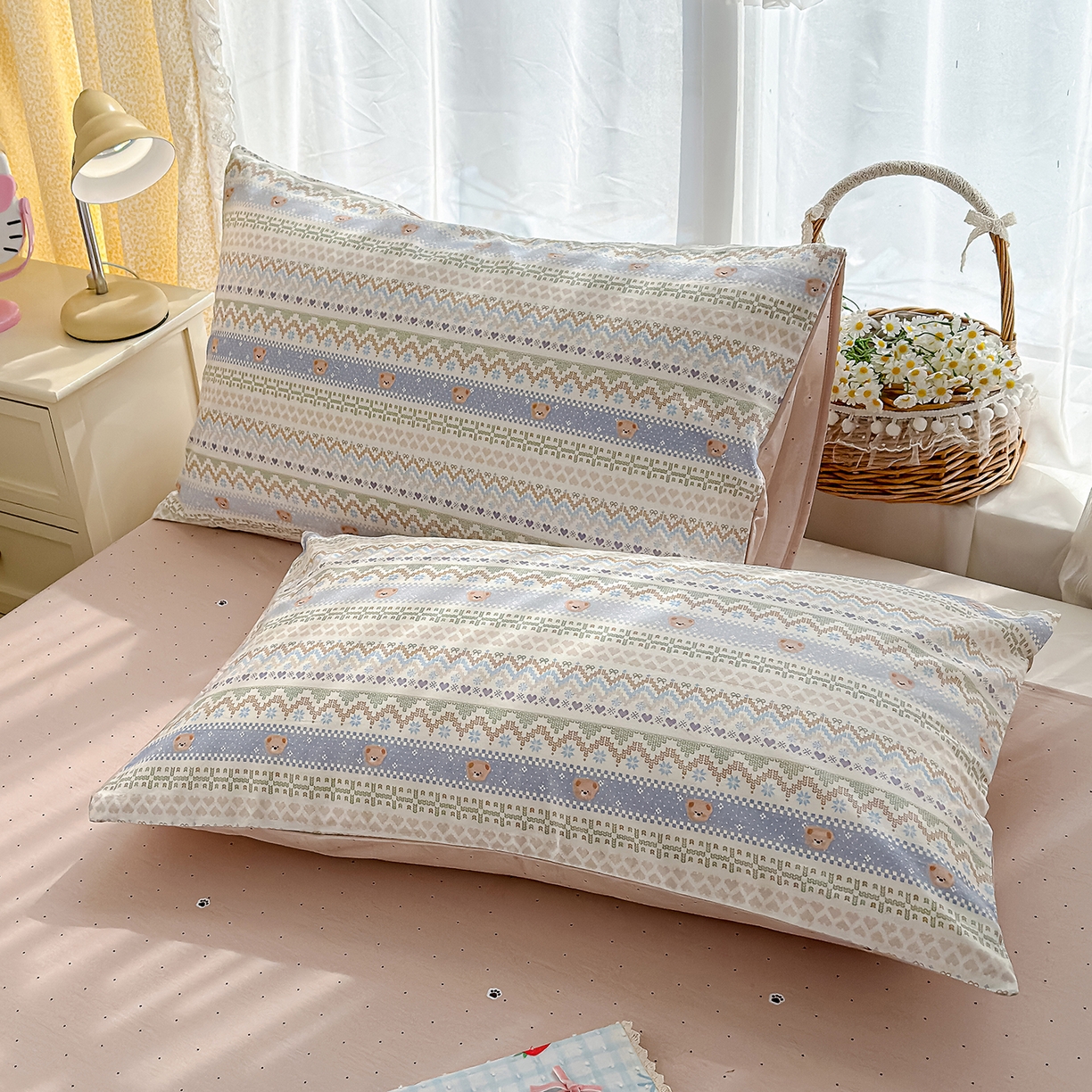 91家纺网 家纺一手货源 找家纺 元禾 2026新款12868新疆全棉单品被套系列（提供质检报告） 云织熊熊