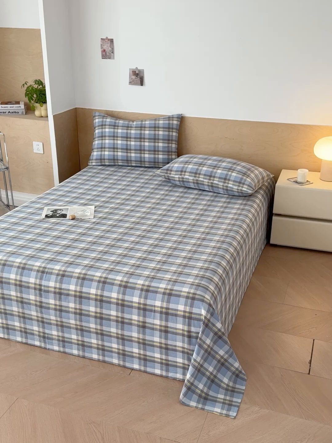 91家纺网 家纺一手货源 找家纺 （总）晓时候 2025新款100%全棉色织水洗棉床单全棉床单纯棉床单