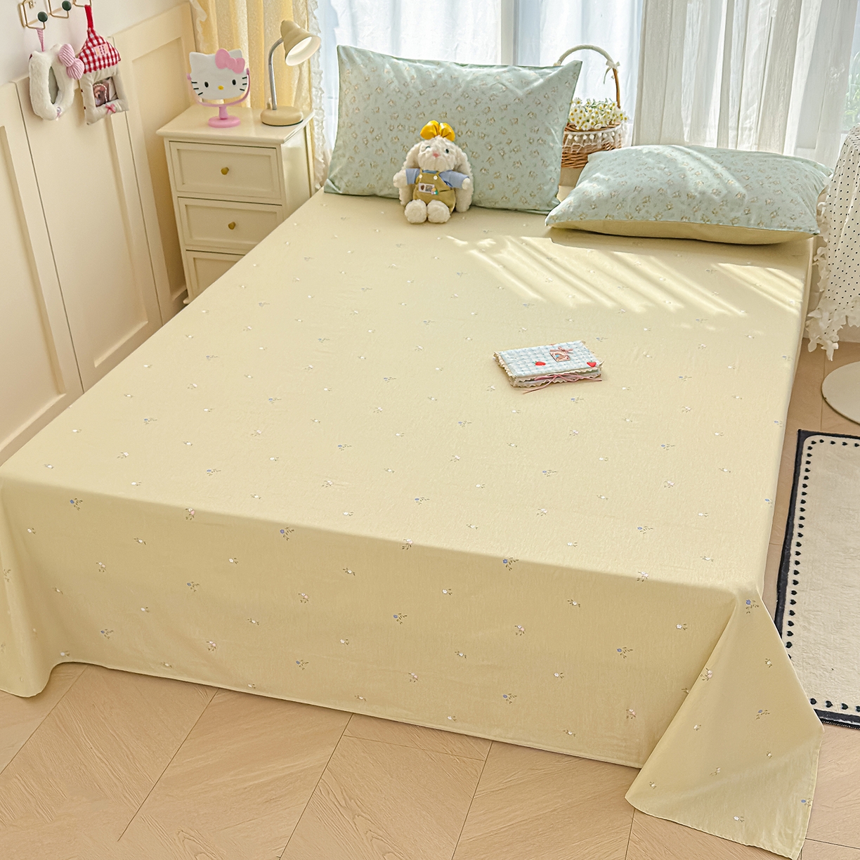 91家纺网 家纺一手货源 找家纺 （总）元禾 2026新款12868新疆全棉纯棉单品床单系列（提供质检报告）