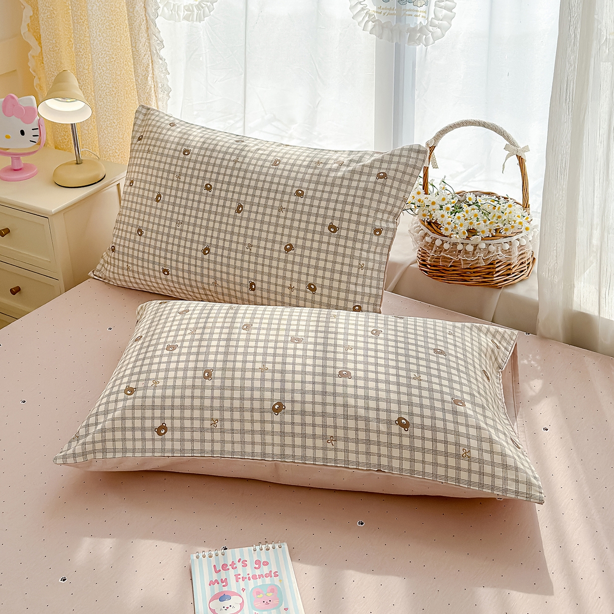 91家纺网 家纺一手货源 找家纺 （总）元禾 2026新款12868新疆全棉单品枕套系列（提供质检报告）