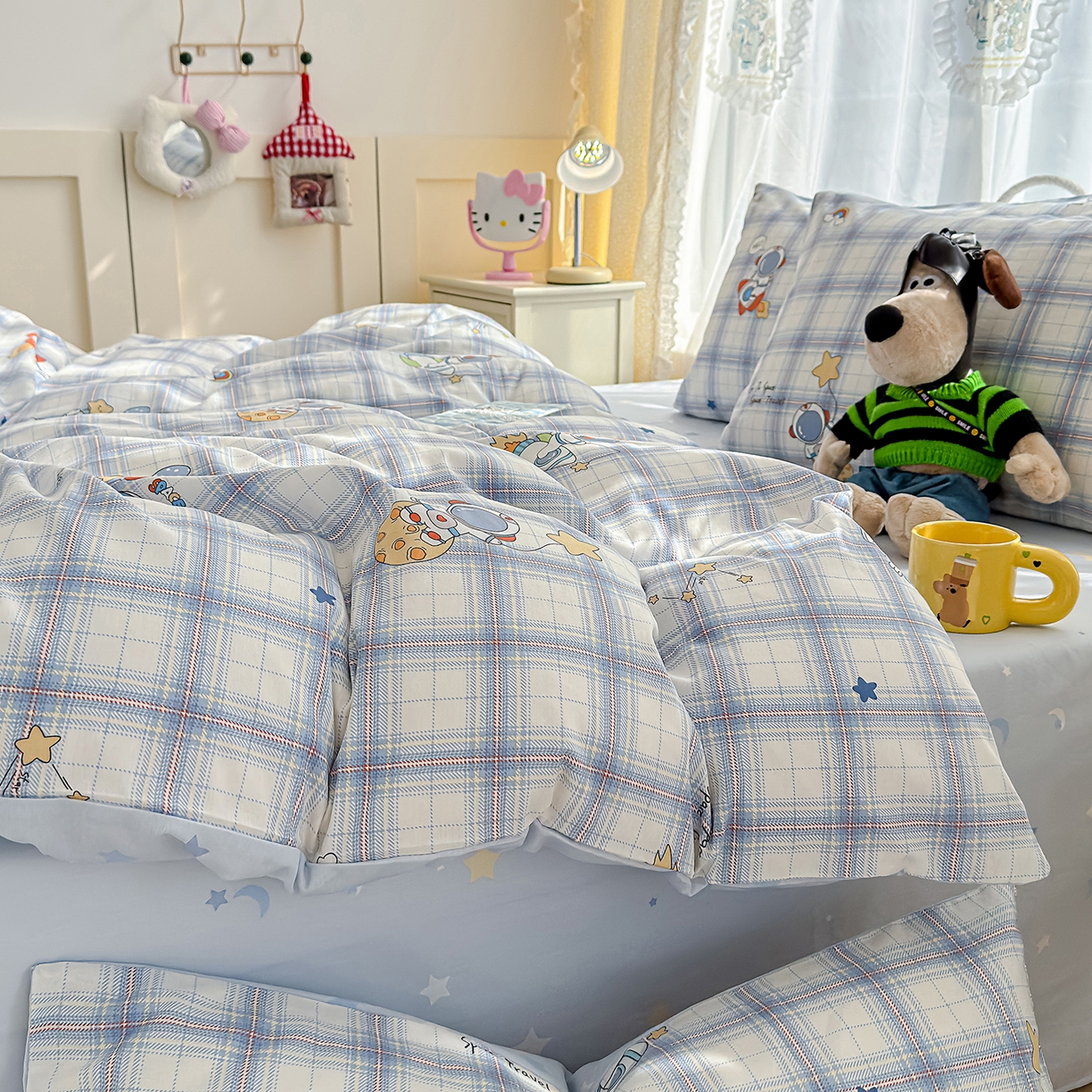 91家纺网 家纺一手货源 找家纺 元禾 2026新款12868新疆全棉单品枕套系列（提供质检报告） 快乐星球