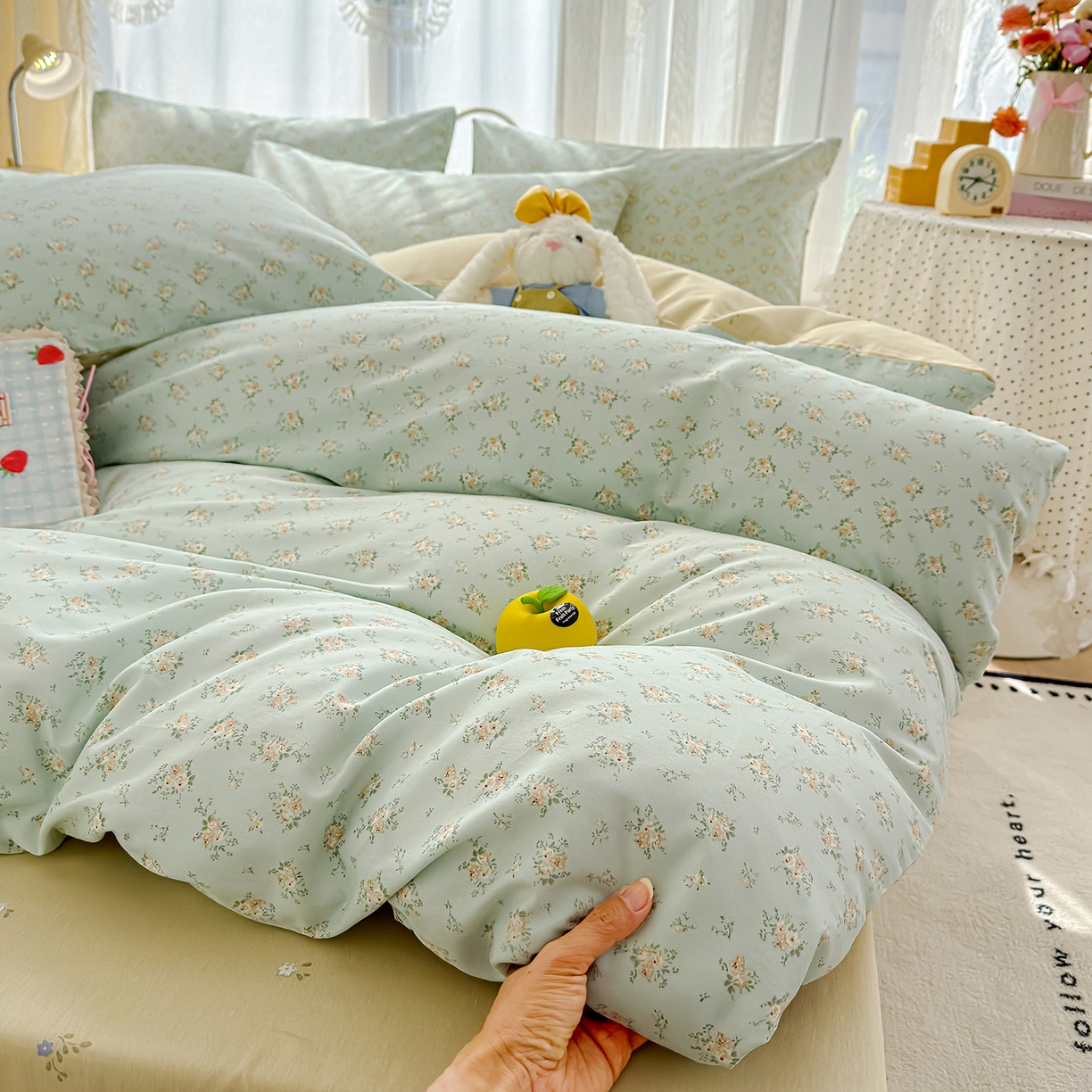 91家纺网 家纺一手货源 找家纺 元禾 2026新款12868新疆全棉纯棉单品床单系列（提供质检报告） 疏影梦境