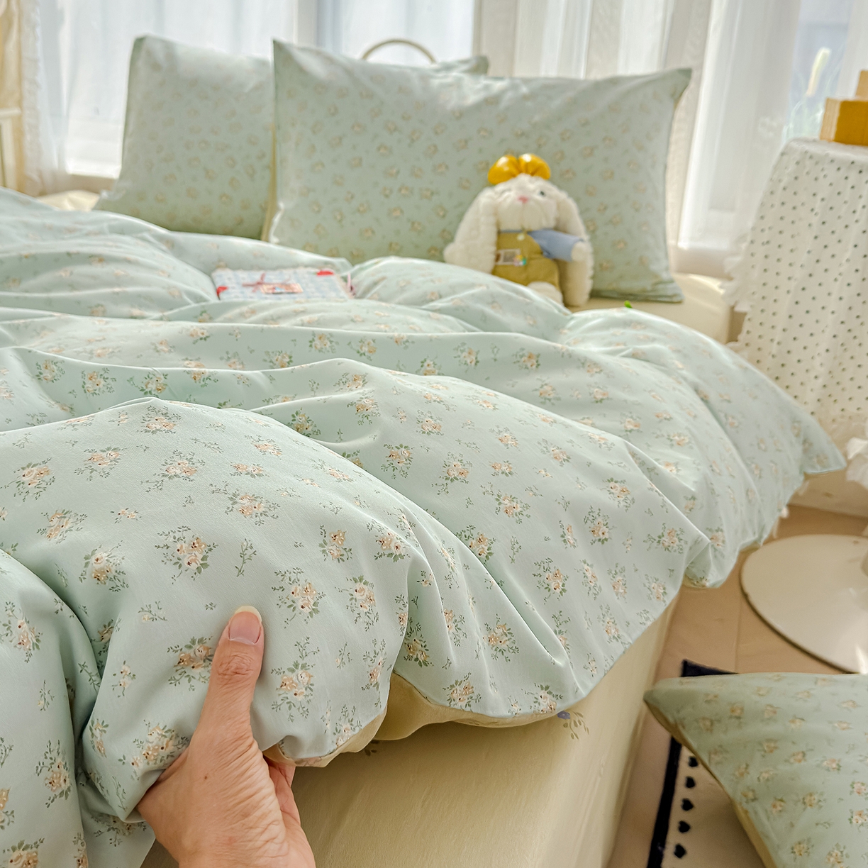 91家纺网 家纺一手货源 找家纺 元禾 2026新款12868新疆全棉纯棉单品床单系列（提供质检报告） 疏影梦境