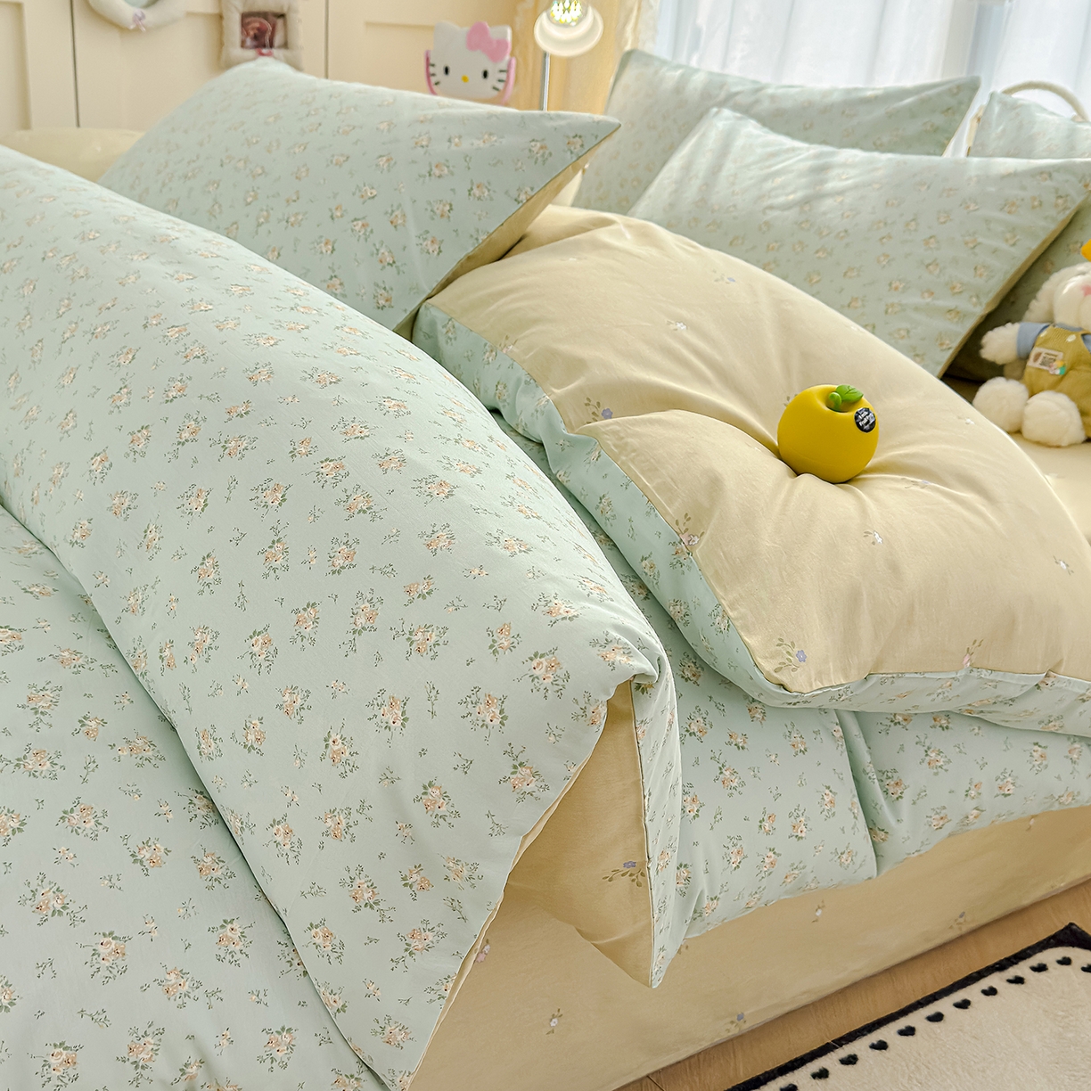 91家纺网 家纺一手货源 找家纺 元禾 2026新款12868新疆全棉纯棉单品床单系列（提供质检报告） 疏影梦境