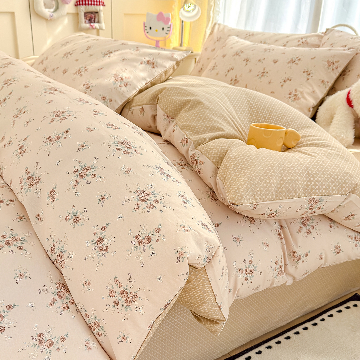 91家纺网 家纺一手货源 找家纺 元禾 2026新款12868新疆全棉纯棉单品床单系列（提供质检报告） 晚风