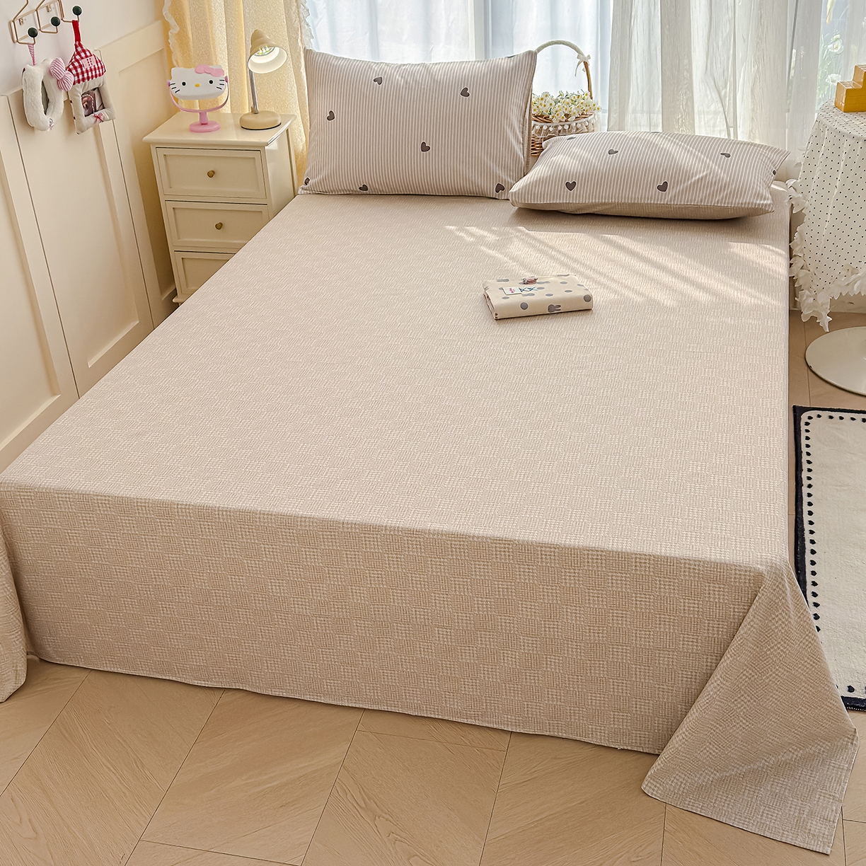 元禾 2026新款12868新疆全棉纯棉单品床单系列（提供质检报告） 心动回忆