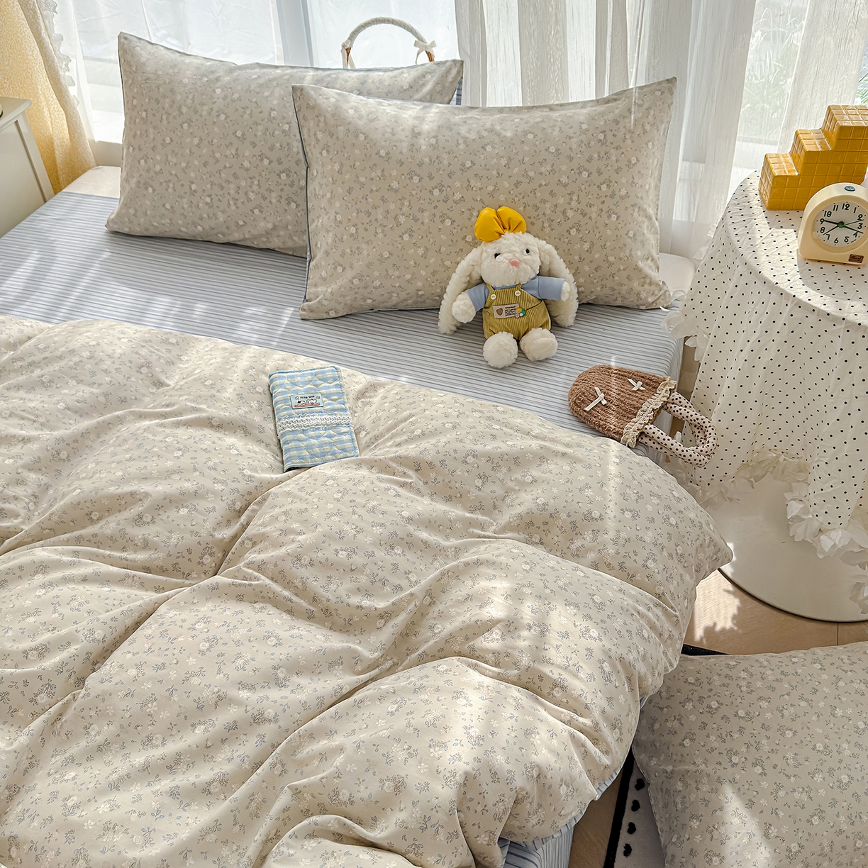 91家纺网 家纺一手货源 找家纺 元禾 2026新款12868新疆全棉纯棉单品床单系列（提供质检报告） 摇铃兰