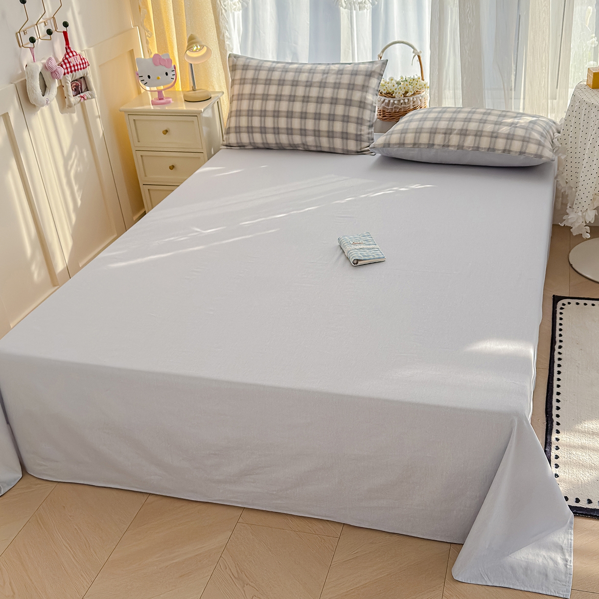 91家纺网 家纺一手货源 找家纺 元禾 2026新款12868新疆全棉单品枕套系列（提供质检报告） 亚麻格