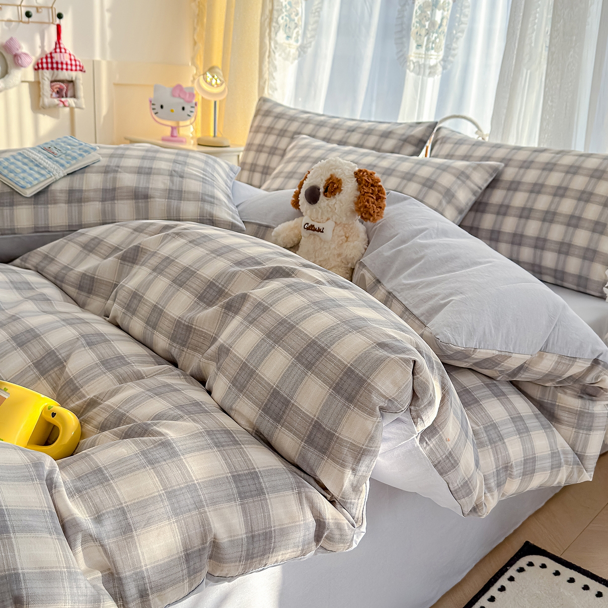 91家纺网 家纺一手货源 找家纺 元禾 2026新款12868新疆全棉单品枕套系列（提供质检报告） 亚麻格