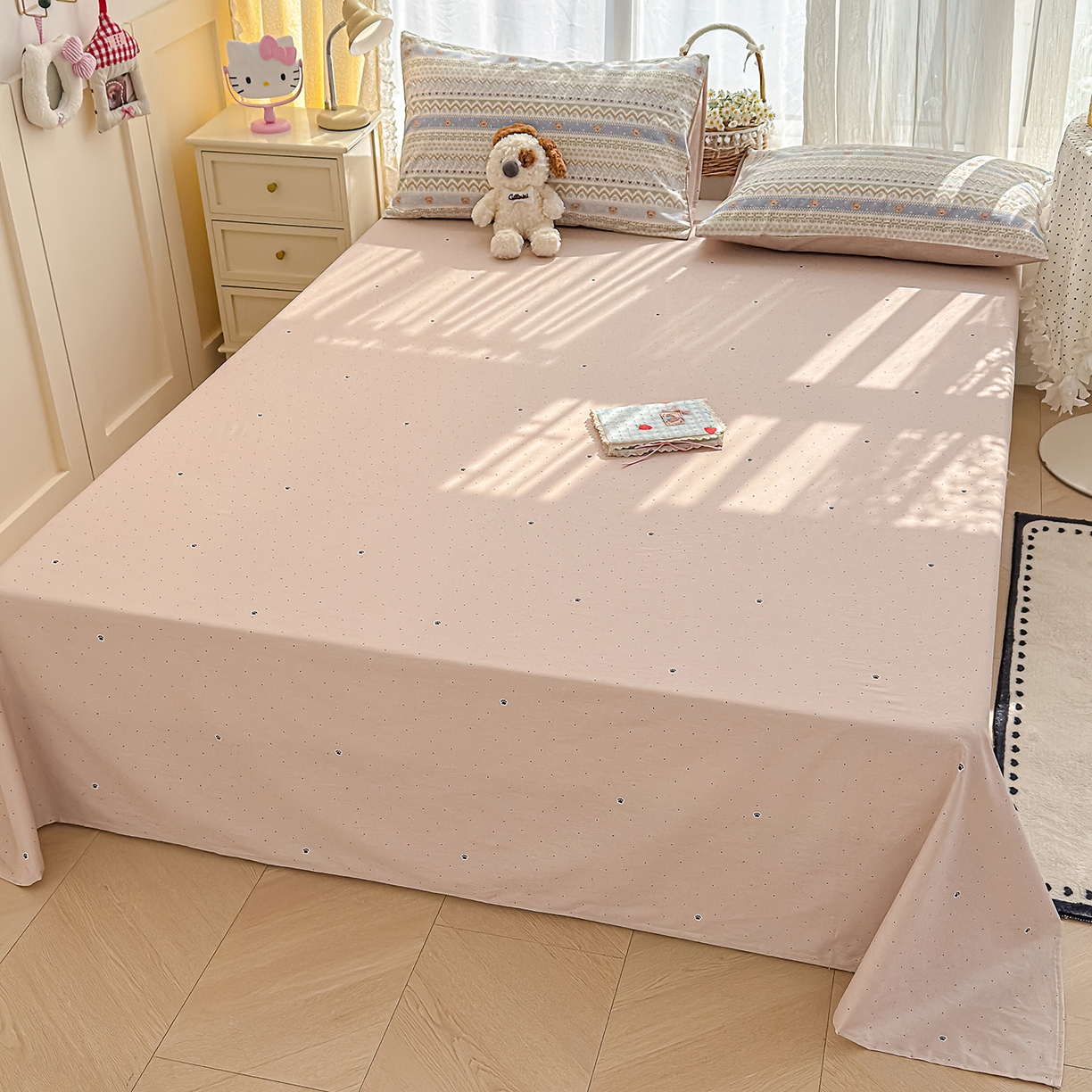 91家纺网 家纺一手货源 找家纺 元禾 2026新款12868新疆全棉单品枕套系列（提供质检报告） 云织熊熊