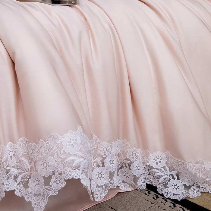 91家纺网 家纺一手货源 找家纺 （总）金奇达家纺 2026新款茧养丝光缎四件套-蕾丝小姐（标准号全网控价（折后券后）不低于299元）