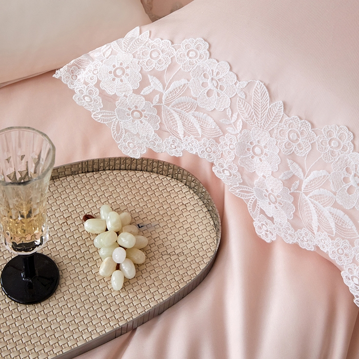 91家纺网 家纺一手货源 找家纺 （总）金奇达家纺 2026新款茧养丝光缎四件套-蕾丝小姐（标准号全网控价（折后券后）不低于299元）