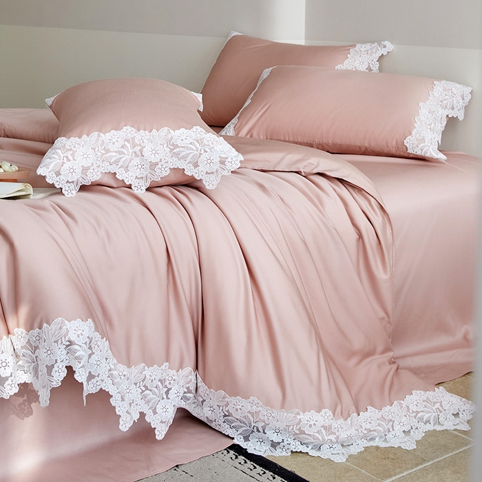 金奇达家纺 2026新款茧养丝光缎四件套-蕾丝小姐【标准号全网控价（折后券后）不低于299元 会员-40元】 蕾丝小姐-蔷薇