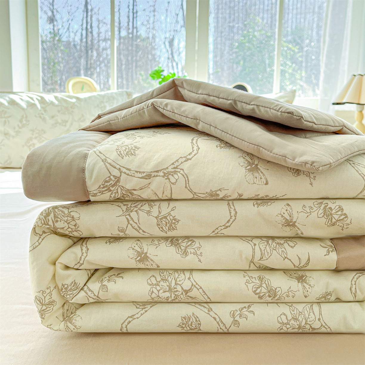 （总）本制 2026新款全棉纯棉新疆棉花印花夏被 空调被夏凉被