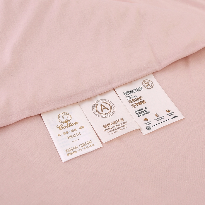 91家纺网 家纺一手货源 找家纺 薇玛仕 2026新款纯棉赛马曲系列60支新疆棉纱棉花夏凉被空调被里外全棉 棉花夏被-粉色