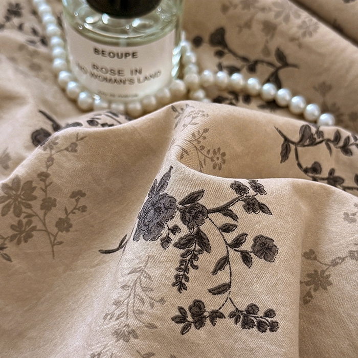 91家纺网 家纺一手货源 找家纺 2026直播爆款韩版赫本风花边款水洗双层纱夏被四件套【有买家秀加V】山奈