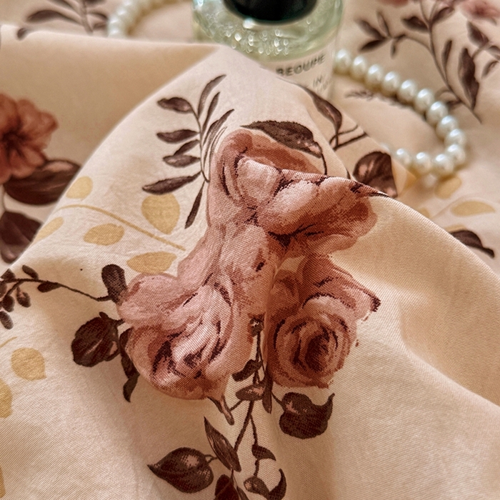 91家纺网 家纺一手货源 找家纺 2026直播爆款韩版赫本风花边款水洗双层纱夏被四件套【有买家秀加V】虞美人