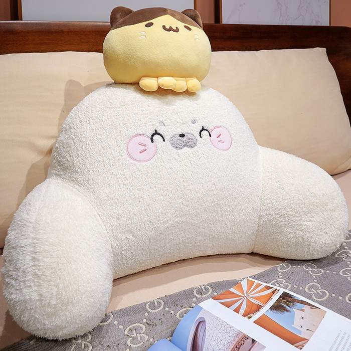 91家纺网 家纺一手货源 找家纺 （总）仟亿莱 2026新款团子海豹小伙伴拥抱式腰靠