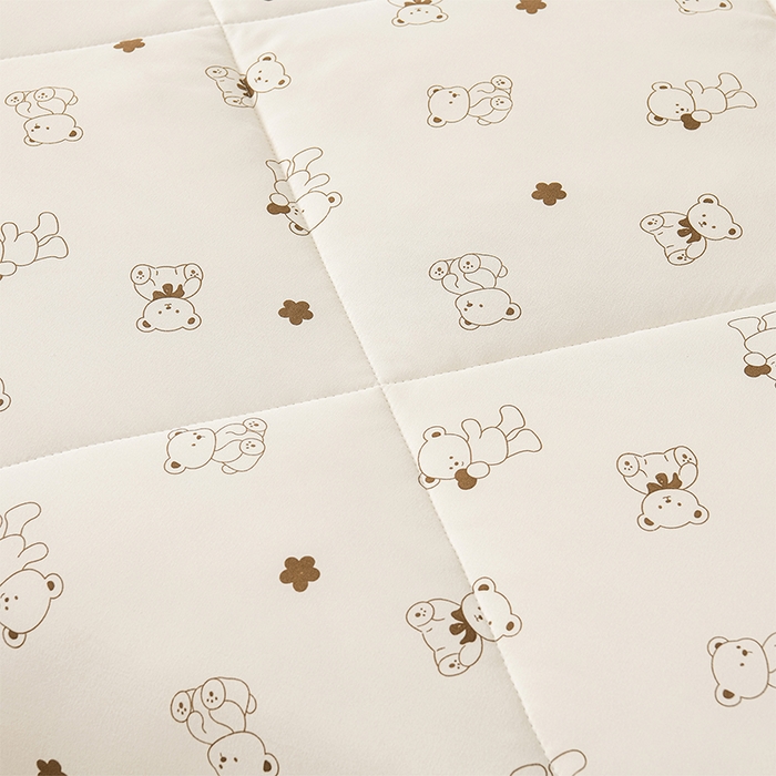 91家纺网 家纺一手货源 找家纺 壹张床 2026新款A类水洗棉3D豆豆夏被夏凉被空调被 抱抱熊