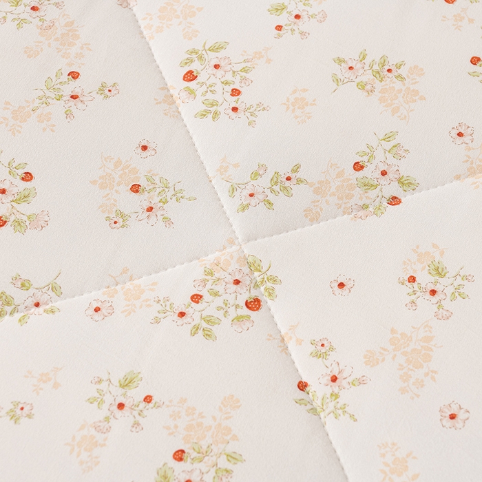 91家纺网 家纺一手货源 找家纺 壹张床 2026新款A类水洗棉3D豆豆夏被夏凉被空调被 甜心草莓