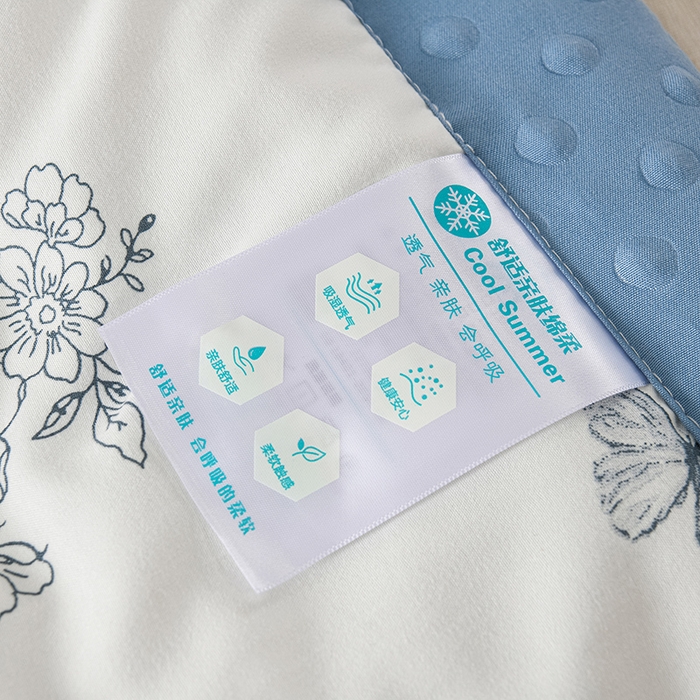 91家纺网 家纺一手货源 找家纺 壹张床 2026新款A类水洗棉3D豆豆夏被夏凉被空调被 花蝶梦