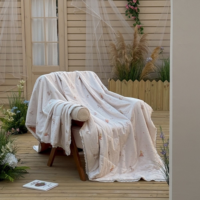 91家纺网 家纺一手货源 找家纺 （总）云玲时尚 2026新款木棉皱皱纱夏被被子被芯