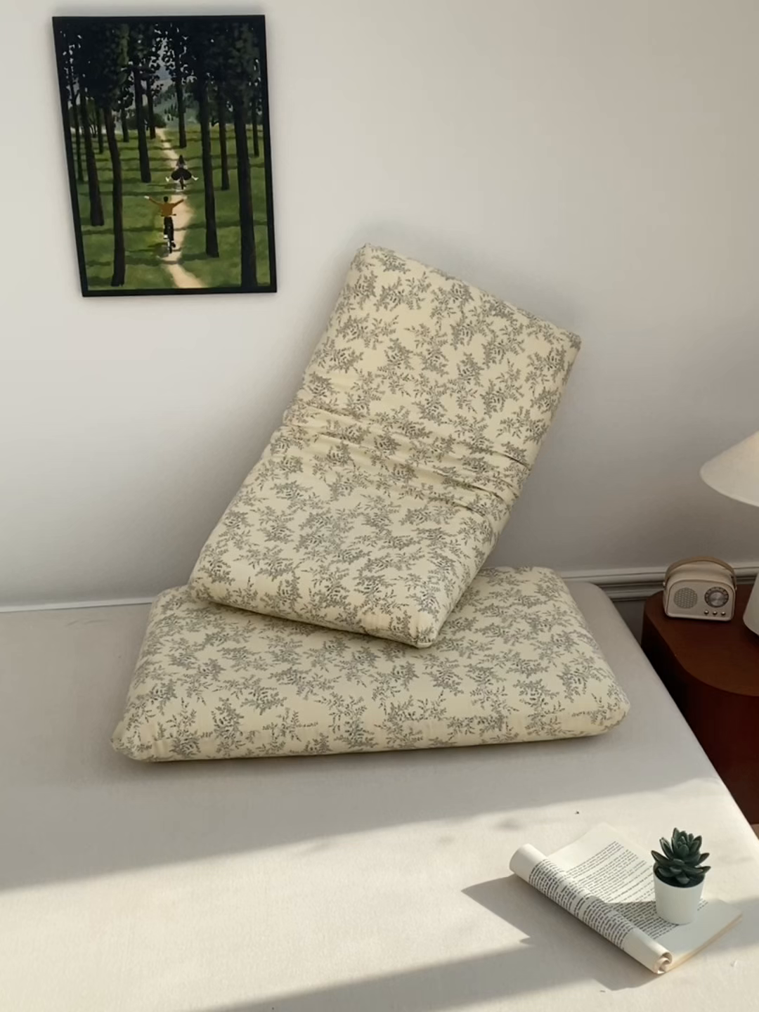 91家纺网 家纺一手货源 找家纺 百寐 2026新款全棉纯棉A类双层纱立体记忆深睡枕芯保护套42*70纯棉枕套 迷雾森林