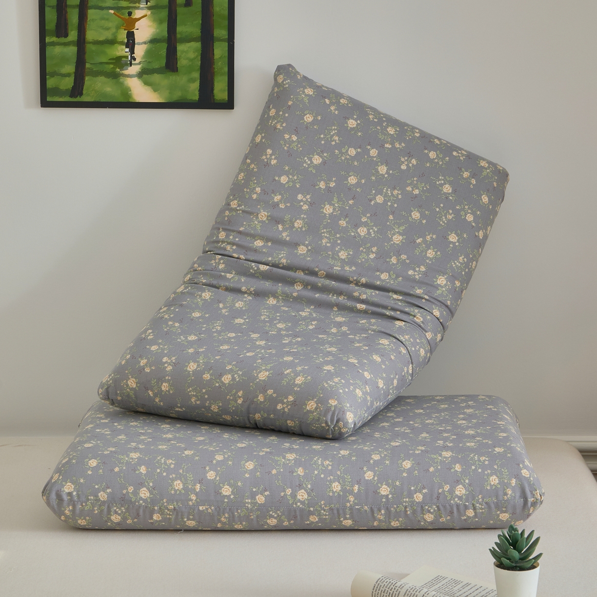 91家纺网 家纺一手货源 找家纺 百寐 2026新款全棉纯棉A类双层纱立体记忆深睡枕芯保护套42*70纯棉枕套 暮光之城