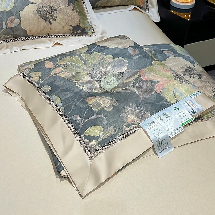 91家纺网 家纺一手货源 找家纺 （总）欧夏家纺 2026新款兰精天丝数码印花镂空夏被空调被夏凉被薄被子可机洗