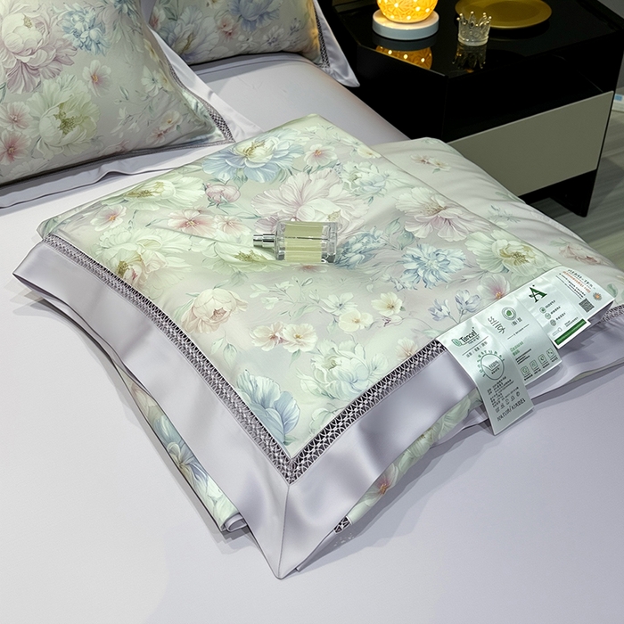 91家纺网 家纺一手货源 找家纺 （总）欧夏家纺 2026新款兰精天丝数码印花镂空夏被空调被夏凉被薄被子可机洗