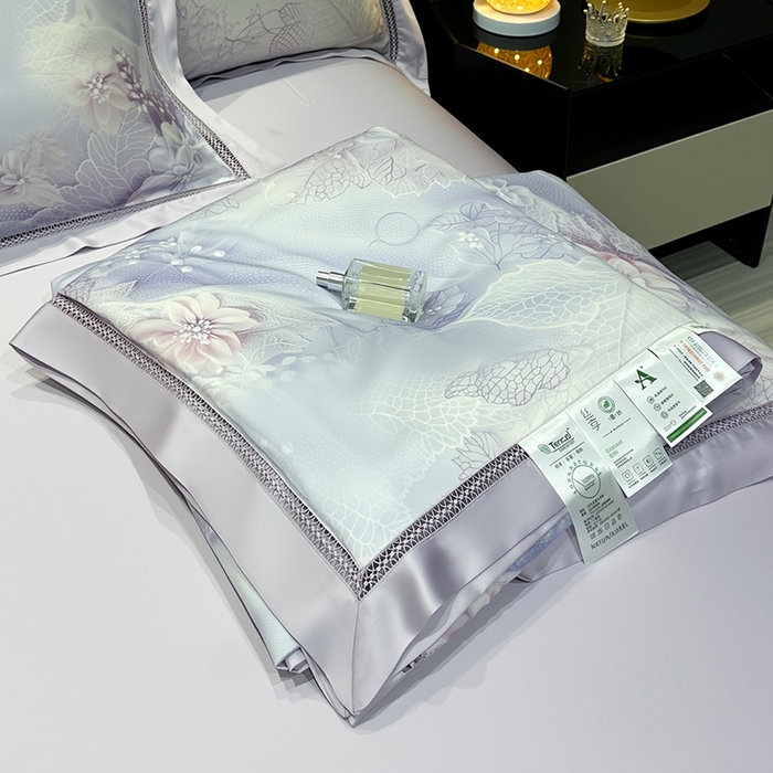 91家纺网 家纺一手货源 找家纺 （总）欧夏家纺 2026新款兰精天丝数码印花镂空夏被空调被夏凉被薄被子可机洗