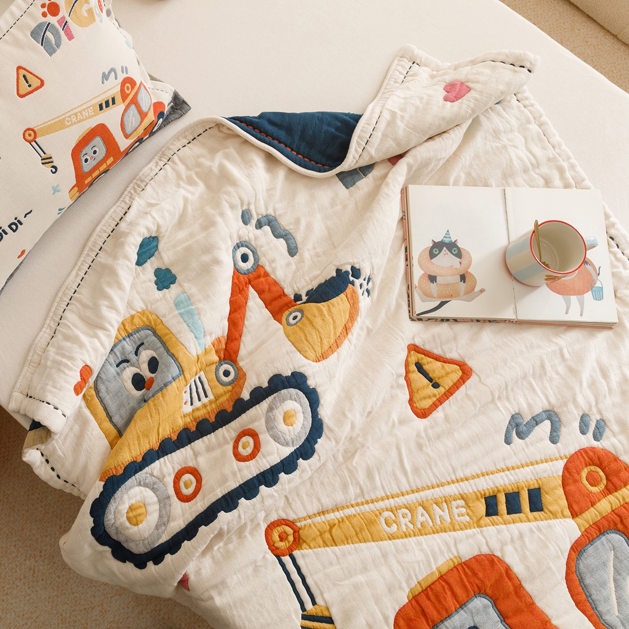 91家纺网 家纺一手货源 找家纺 （总）悦然毛巾被 2026新款全棉纱布儿童泡泡被夏被盖毯 