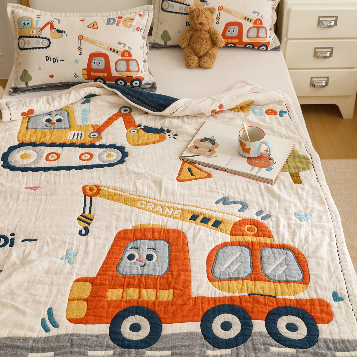 91家纺网 家纺一手货源 找家纺 （总）悦然毛巾被 2026新款全棉纱布儿童泡泡被夏被盖毯 