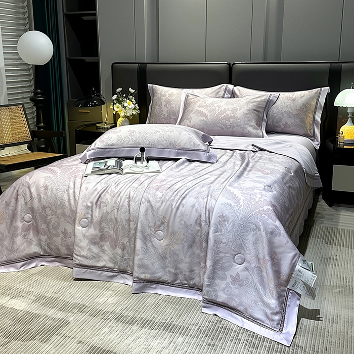 91家纺网 家纺一手货源 找家纺 欧夏家纺 2026新款兰精天丝数码印花镂空夏被空调被夏凉被薄被子可机洗 佛罗伦萨