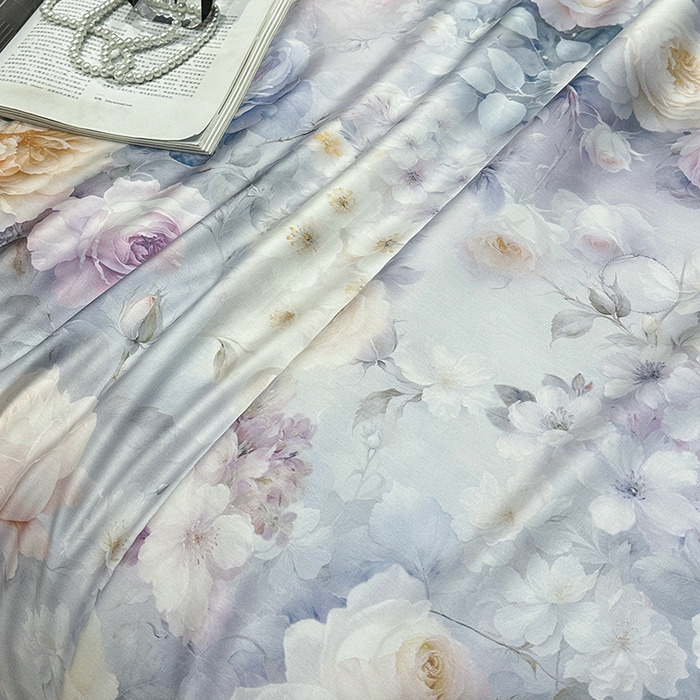 91家纺网 家纺一手货源 找家纺 欧夏家纺 2026新款兰精天丝数码印花镂空夏被空调被夏凉被薄被子可机洗 国色天香